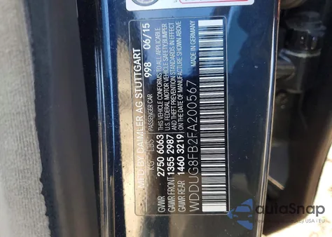 2015 Mercedes-Benz S 550 4Matic from USA, damaged, VIN WDDUG8FB2FA200567